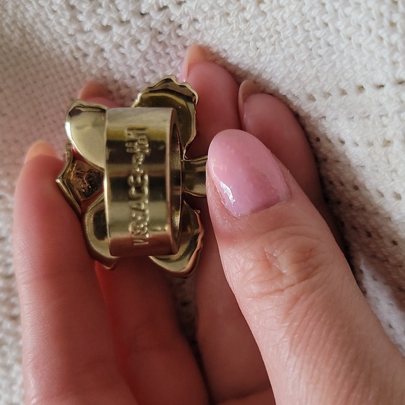Versace × H&M Collab Rare Red Flower w crystals Fashion Statement Ring sz L - Picture 6 of 14